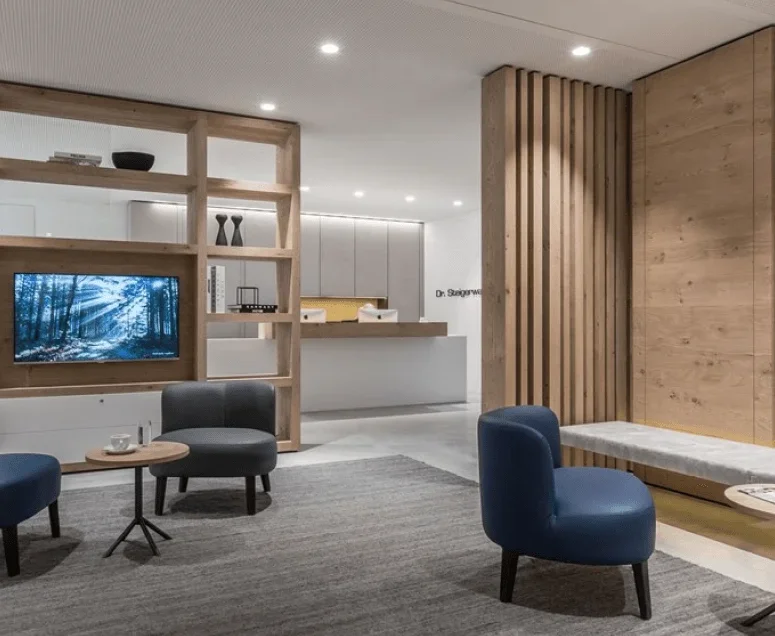Sala de Espera — Criar calma e conforto