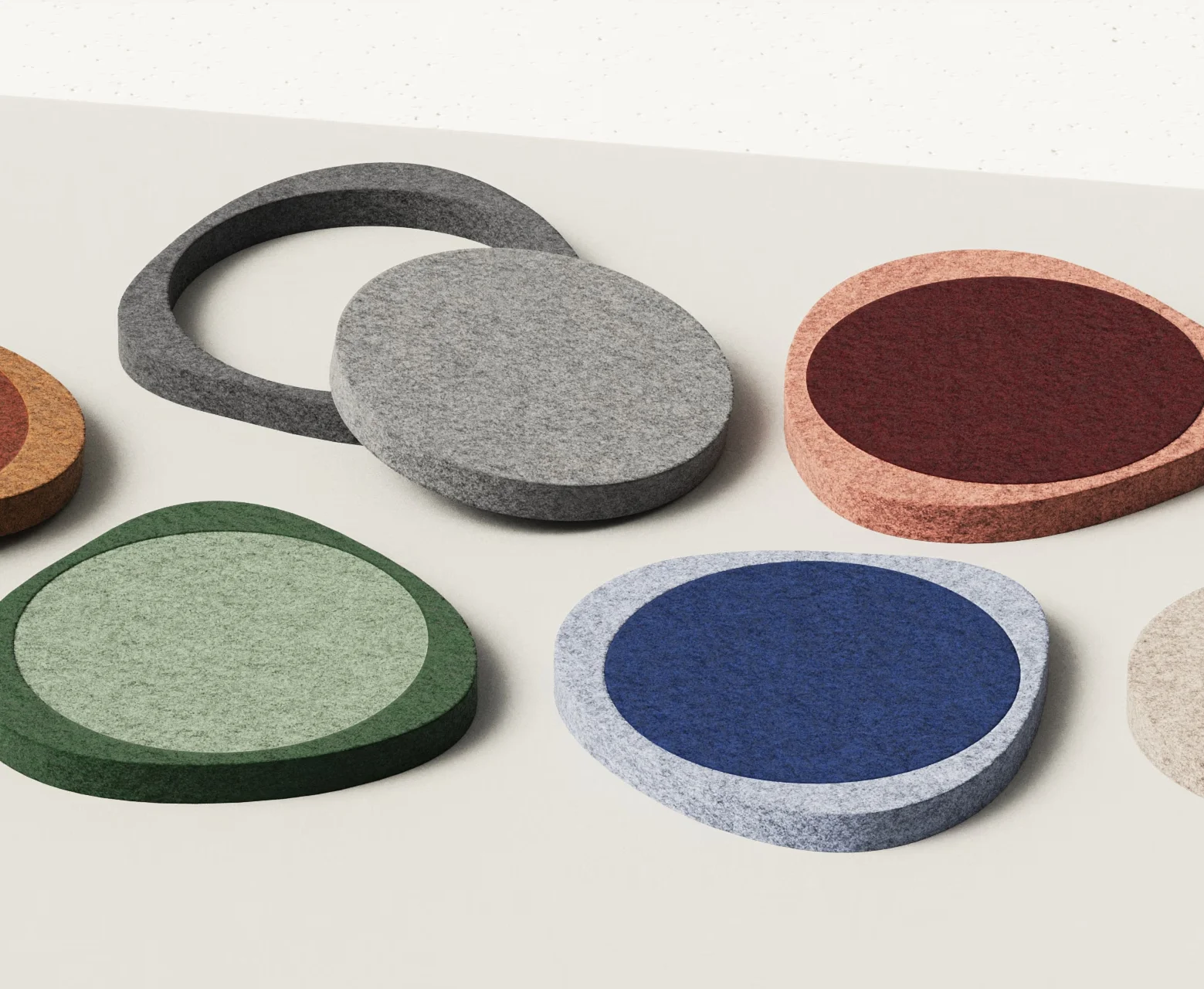 Colours that Shape the Space